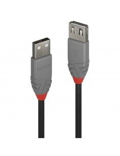 1M USB 2.0 KABEL AM   AF  ANTHRA - 36702