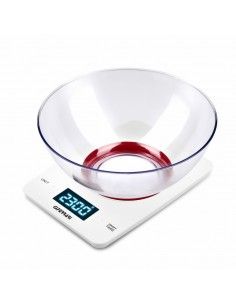 G3 Ferrari G20071 Bilancia da cucina elettronica 5 kg Rosso, Bianco