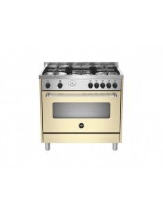 Bertazzoni La Germania AMN965GCRT Cucina Gas 5 Fornelli con Forno da 90 cm Crema