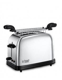 Russell Hobbs 23310-57 Tostapane 2 fette Nero, Argento