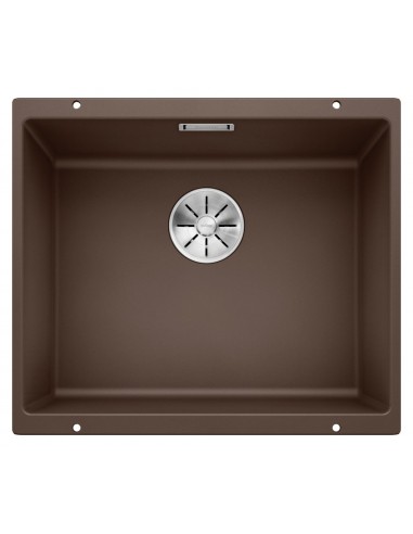 Blanco SUBLINE 500-U 1518572 Lavello 53X46 cm 1 Vasca Rettangolare Silgranit Marrone | bricocenter.lol