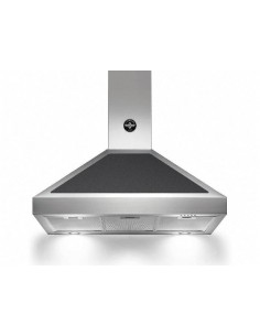 Bertazzoni La Germania K90AMHNEA/19 Cappa Aspirante a parete 90 cm Classe A Nero, Acciaio inossidabile