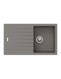 Apell 6000109 Lavello 86X50 cm 1 Vasca Rettangolare con Gocciolatoio Granito Alluminio