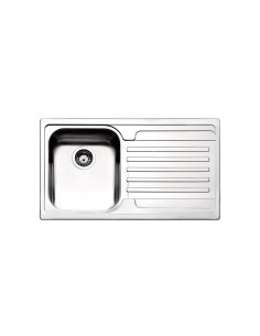 Apell 3226700C1SA Lavello 86X50 cm 1 Vasca Rettangolare con Gocciolatoio Acciaio inossidabile
