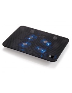 Conceptronic CNBCOOLPADL4F Base di Raffreddamento (LxPxA) 36 x 26 x 3 cm USB 2.0 Nero