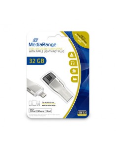 Mediarange MR982 Pen Drive 32 GB USB Type-A / Lightning 3.2 Gen 1 (3.1 Gen 1) 90 MB/s Argento
