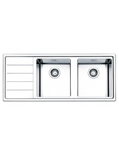 Apell 4200137 Lavello 117X51 cm 2 Vasche Acciaio inossidabile