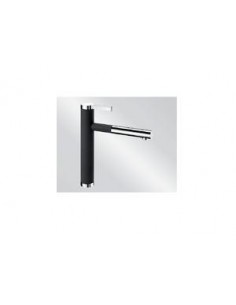 Blanco 1518438 Rubinetto Valvole rotanti Nero, Cromo