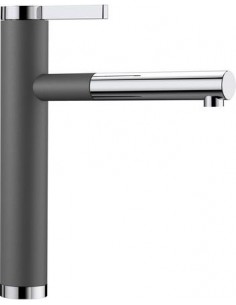 Blanco 1518804 Rubinetto Leva sanitaria Ottone Cromo, Grigio
