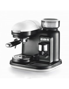 Ariete 1318/01 S MODERNA Macchina per espresso Chicchi di caffè, Caffè macinato 2 tazze 0,8 L 1080 W Nero, Bianco