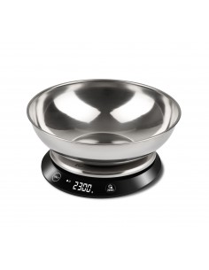 Girmi PS8400 Bilancia da cucina elettronica 5 kg Nero, Acciaio inox