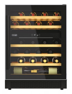 DE LONGHI CA6DZ6G Cantina Vino Da incasso 46 bottiglie Classe G Nero