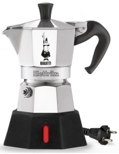 Bialetti NEW MOKA ELETTRIKA 2 TZ 2020 Boccale per moca elettrico Caffè macinato Superficie piana 2 tazze Alluminio, Nero