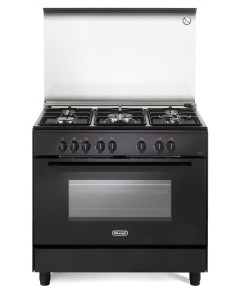 DE LONGHI DEMN96SG Cucina Gas con forno elettrico da 90 cm Nero