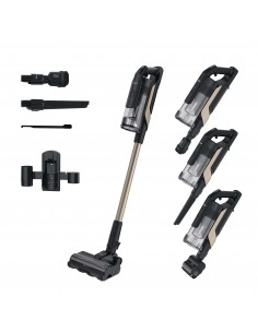 Hoover HF610P 011 Aspirapolvere a Batteria Senza sacchetto 250 AW Nero, Metallico