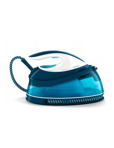 Philips GC7840/20 Ferro da Stiro 2400 W Piastra in SteamGlide Blu, Bianco