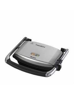 Ariete 1911 Toast & Grill Slim Piastra elettrica antiaderente 1000 W Piastre teflonate e rigate Termostato Grigio