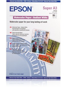 Epson Carta ACQUERELLO RADIANT WHITE A3+ - C13S041352