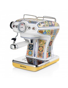 Ariete 13891P Macchina da caffè Cialde caffè, Caffè macinato 2 tazze 0,9 L 850 W Multicolore, Giallo