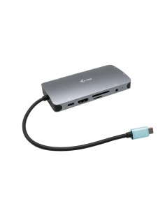 I-TEC NANO DOCKING STATION USB-C HDMI-VGA CON PORTA LAN, POWER DELIVERY 100W, RIVESTIMENTO IN METALLO