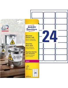 ETIC. POLIESTERE BIANCO 63 5X33 9 - L4773-20