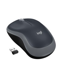 Logitech M185 Mouse Wireless 1000 DPI Grigio - 910-002235