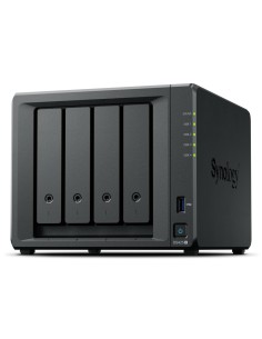 SYNOLOGY NAS TOWER 4X SATA, 2X NVME, MAX 40 CAM, CELERON J4125, 2GB RAM, 2.5GBE, USB 3.2,