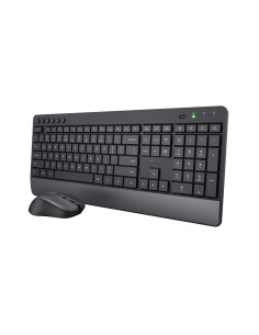 TRUST KEYBOARD & MOUSE TREZO WIRELESS24530 - TREZO COMFORT WIRELESS KEYBOARD  MOUSE SET