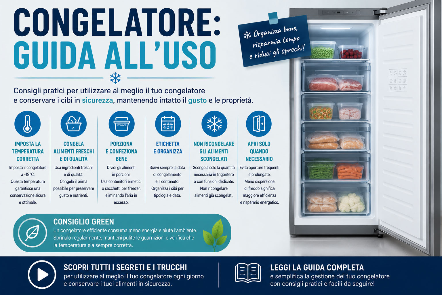 Congelatore: Guida all’uso