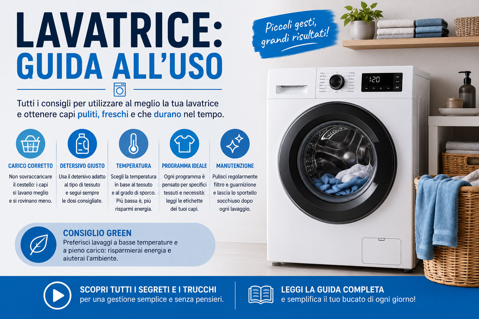 Lavatrice: Guida all’uso